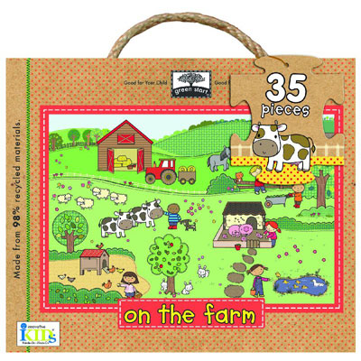 Green Start Giant Floor Puzzle: On The Farm