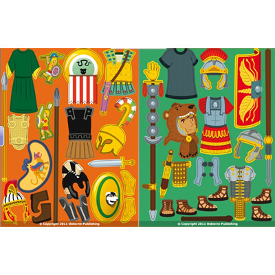 The Usborne Sticker Dressing Soldiers