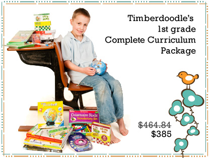 1st grade Timberdoodle Complete Core a complete homeschool curriculum package