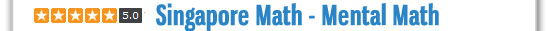Singapore Math - Mental Math Customer Review