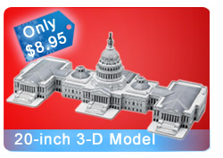 Build a 20 inch model of the Capital Building for only $8.95