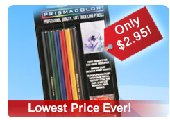 Prismacolor 6-piece for only $2.95